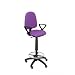 PIQUERAS Y CRESPO t04cp – ergonomiczny taboret, z regulacją wysokości, podnóżek i kółka, Parquet Lila