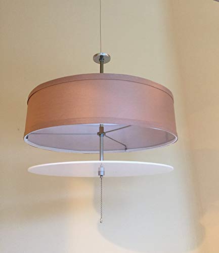 Image of MAGNASHADE for Ceiling Fan enhance your existing light kit no wiring necessary Fan not included(Cognac)
