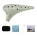 OcarinaWind 12 Hole White Ocarina Exquisite Craft of Ice-crack Alto C Version Music Instrument Gift Idea