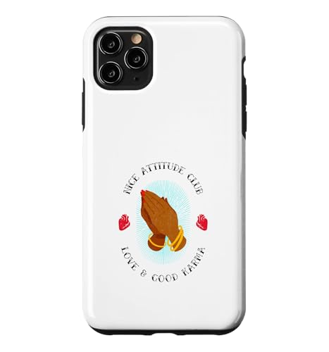 Nice Attitude Club Love & Good Karma (�|�W�e�B�u�Ȑ���) �X�}�z�P�[�X iPhone 11 Pro Max �p