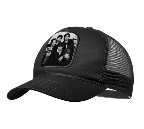 MERCHANDMANIA Gorra Negra con Rejilla Kickflip Chicos KPOP 2025 Like A Monster Moda Deporte