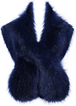 BABEYOND Faux Fur Shawl Wrap Evening Party Cover Up Wedding Bridal Stole