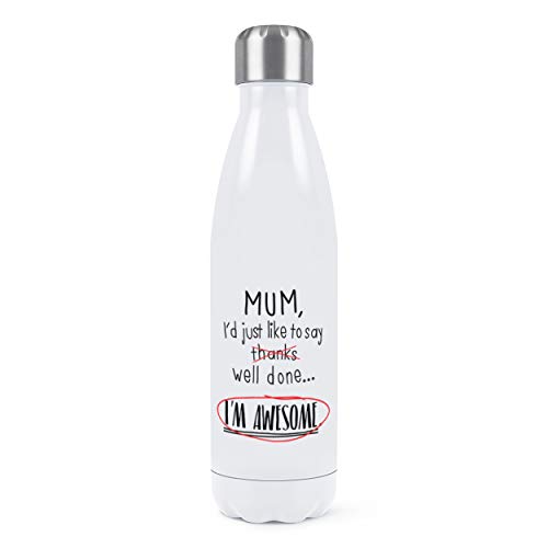 Gourde acier inoxydable blanc 500ml isolation double paroi - 2