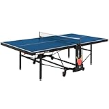 Sport-Thieme Tischtennistisch School | Roll- und klappbar | Indoortisch 184x70x155 cm | Höhenverstellbar nach DIN-Norm | Schulen, Vereine, Zuhause | Markenqualität