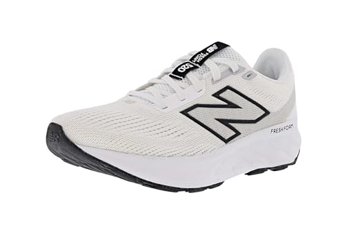 New Balance Women's Fresh Foam 520 V9 Running Shoe, Nb White/Black/Silver Metallic, 6 Wide