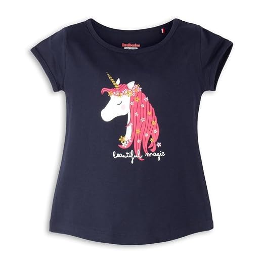 Image of Real Basics Girl's Regular Fit Half Sleeve Multicolor Tshirts Combo Pack (Set of 5)