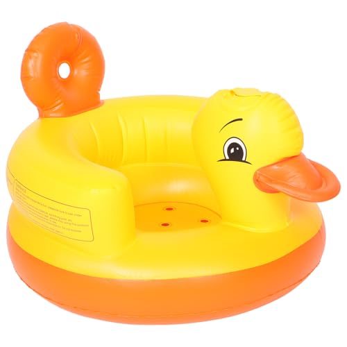 ARTSEWPLY Sofá Inflable Niña con Respaldo Forma Pato Silla Portátil para Piso y Playa Asiento Cómodo y Seguro para Accesorio Multifuncional para Piscina y Comedor