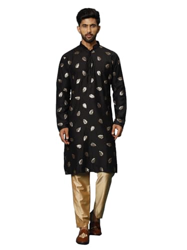 Kurta Ensemble de pyjama VASTRAMAY GT1 en coton mélangé pour homme