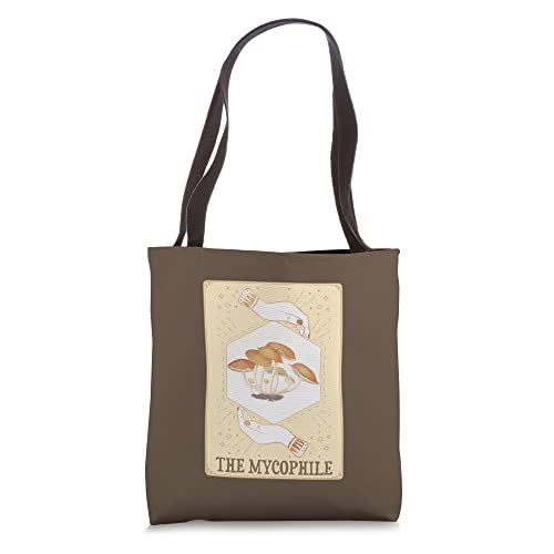 The Mycophile Tarot Mushroom Lover Funny Tote Bag