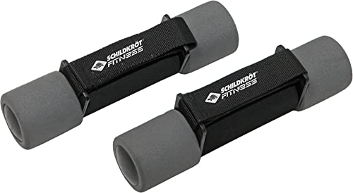 Schildkröt Soft Hantel Set, 2 x 1,0 kg, Schwarz-Anthrazit, in...