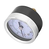  Manómetro de Presión, Carcasa Exterior de Metal, Manómetro de Aire de 0-60 Psi/0-4 Bar, para Medición de PSI, Compresor, Tanque de Aire Hidráulico, Medición de BAR