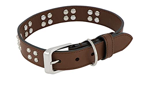 Collier pour chien en cuir réglable étanche taille S - 3
