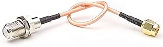 F-Type Female to SMA Male RF coaxial Coax Cable Assembly RG-316/U Pigtail Cable SMA Adapter 6inch Ships from USA