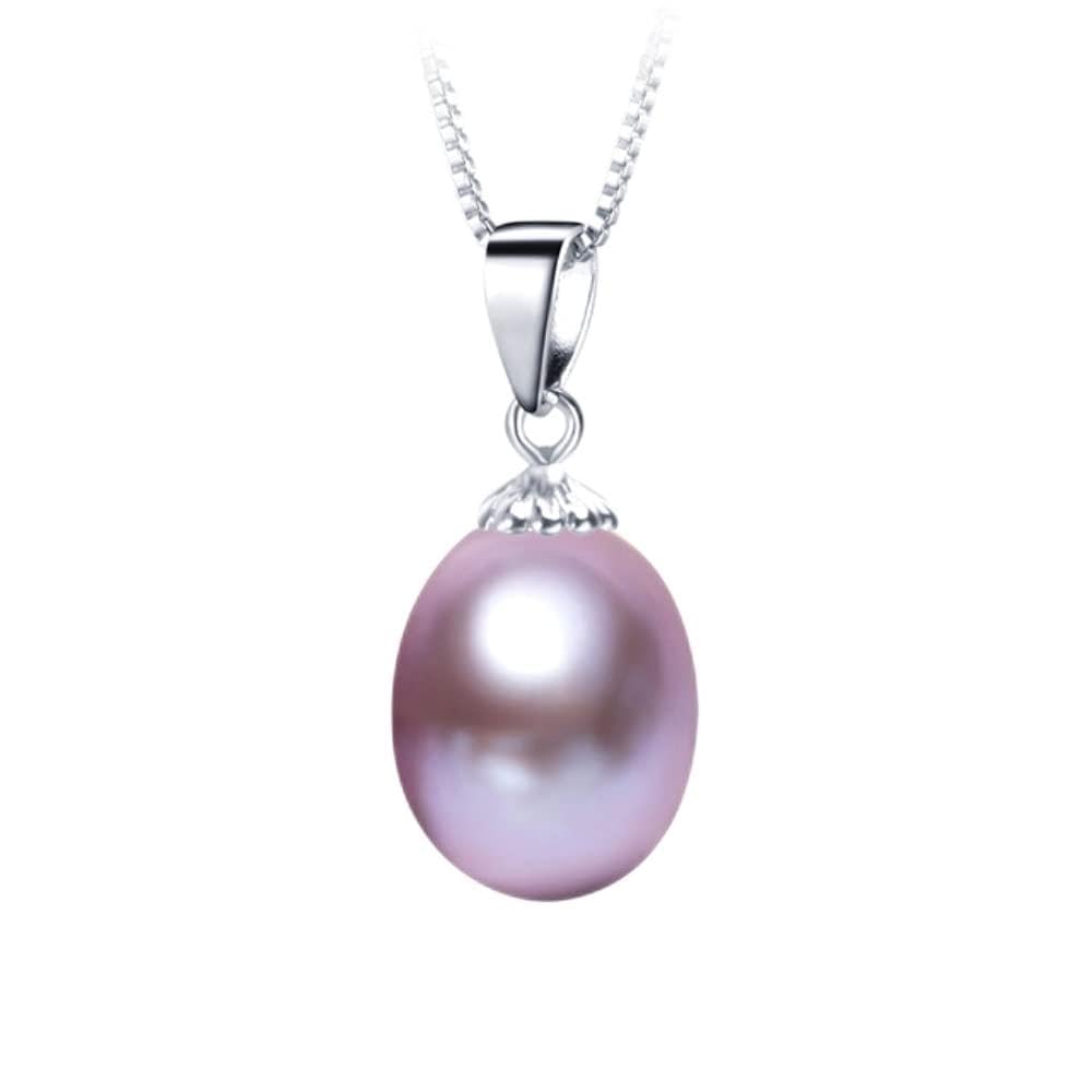 Collier perles d'eau douce pour femmes de 8-9mm de forme naturelle
