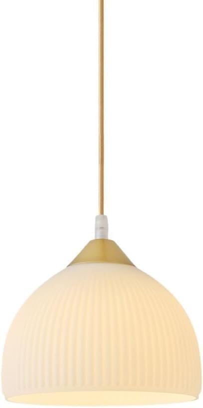 Lampe suspendue de chevet pour libérer de l'espace en verre blanc