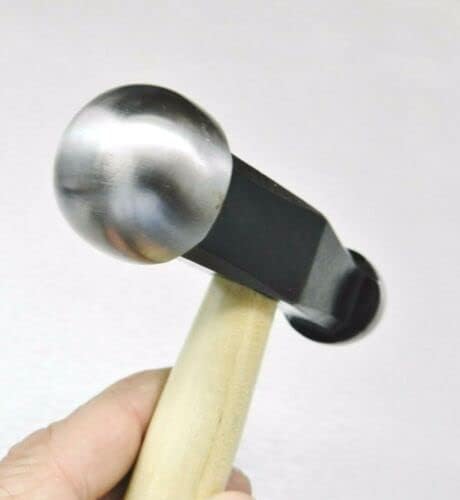 Embossing Hammer Round Full Dome and Bowed Face Repousse for Jewelry Metalsmith Hammers for Metalwork for Silversmith Goldsmith Metal Forming Jewelry Making Tool By JTS