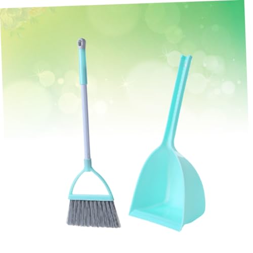 GALPADA Mini Besen mit Kehrschaufel Set für Kindgerechtes Haushaltshelfer in Pastellgrün Miniatur Design für Einfache Reinigung unter Möbeln für Eltern Junge Mädchen Aktivitäten und – Bild 4