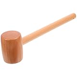 Juguetes de martillo de madera-mango ergonómico, fácil y cómodo de sujetar y sujetar.