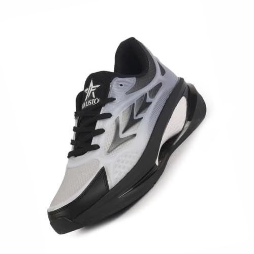 Image of FAUSTO Men's Sports Running Sneakers|Memory Cushion and Anti-Skid Bounce Back Phylon Sole|All Day Comfortable Walking Shoes|Gym and Training Shoes