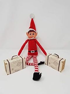 Elf GAMES Accessories Props Put Ideas Kit Christmas Decoration Joke (2X Elf SUITCASE Travel box))