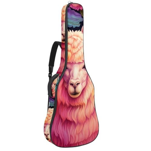 Sac de transport pour guitare étanche à motif alpaga pour vos répétitions et trajets
