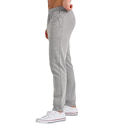 Hanes Men's Originals French Terry Joggers, Lightweight Sweatpants with Pockets, 30" Inseam, Concrete PE Heather, Medium3