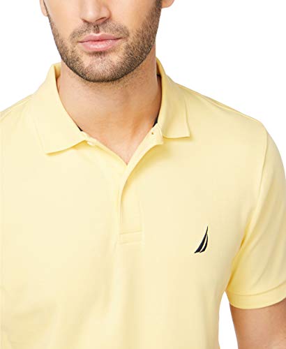 Image of Nautica Men's Classic Fit Short Sleeve Dual Tipped Collar Polo Shirt