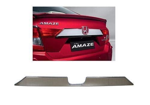 Chrome Trunk Garnish for Car | Dicky Trim Garnish Rear Boot Patti Upper Garnish Compatible with Amaze 2018-picture-25
