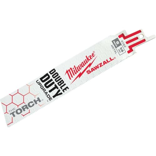 Milwaukee 48005782 Reciprocating Saw Blade 150 x 1.8 mm, Torch, Pack of 5