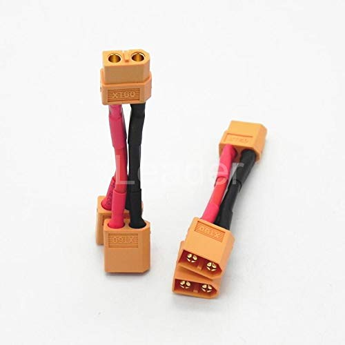 Gimax 20 Pcs/Lot XT90 Parallel Battery Connectors Adaptor Cable Extension Y Splitter For Parallel Battery Connection ZD0192