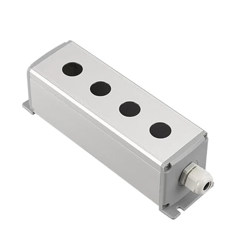 Boîtier de commutation alu 4 trous 22mm pour bouton-poussoir industriel