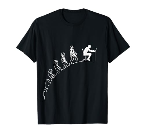 IT Tech Support Nerd Geek Evolution des Menschen Computer T-Shirt IT Tech Support Nerd Geek Evolution des Menschen Computer T-Shirt