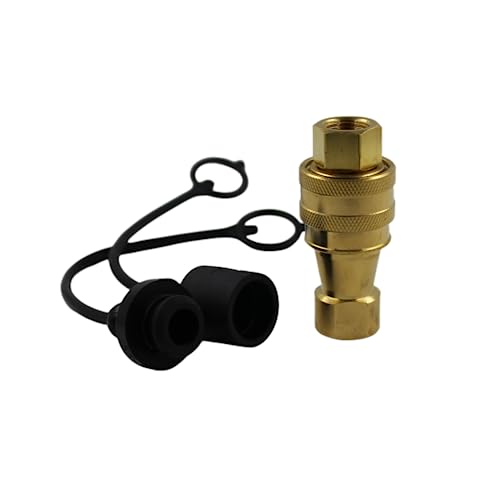 Image of LX-KZD 3 /8'' NPT ISO7241-B Brass Valve With FKM Seal Quick Disconnect Hydraulic Couples