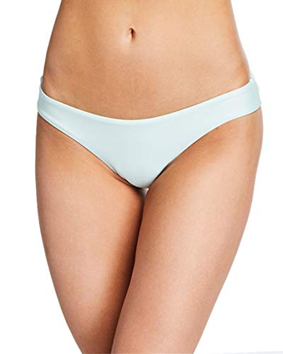 PilyQ Azure Basic Ruched Hipster Bikini Swim Bottom, US Small