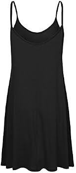 doublju women's casual spaghetti loose swing slip dress Doublju Womens Casual Spaghetti Loose Swing Slip Jamaica