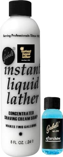 Instant Liquid Lather 8oz Concentrated shaving soap (1) for Lather Machine and 1oz 126 S Aftershave. Manufacturer Direct sealed bottle with black label