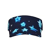 BREAUX Himmelblauer Sonnenhut mit Herz-Druck, hohler Hut, Sport-Sonnenschutz, hohler Hut für...