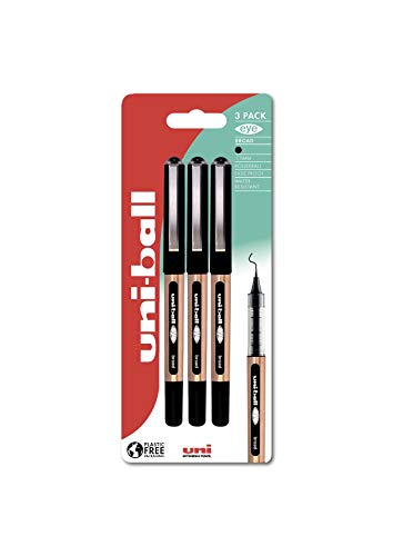 UB-150-10 Eye Broad Rollerball - Juego de 3 blíster de plástico negro