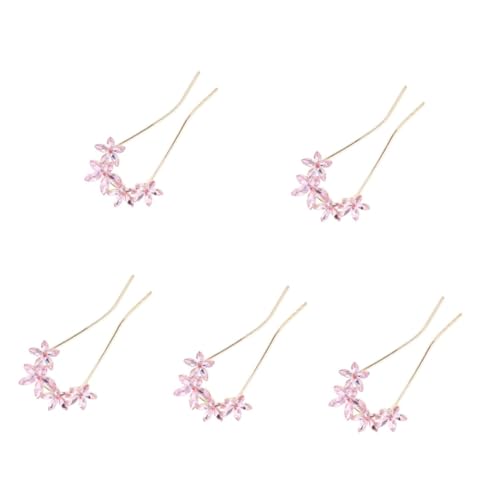 Carte à cheveux pinces de mariage mariée casque agrafe métal rose déco