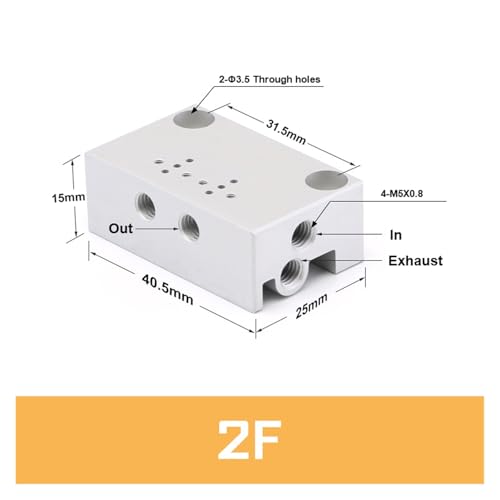 Électrovanne miniature 10 mm pour régulation d'air comprimé et vide 30 Hz à trois voies