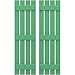 Ekena Millwork ARW401SB415X58LPH Americraft Four 3 Exterior Real Wood Spaced Board-n-Batten Shutters (Per Pair), Lily Pads