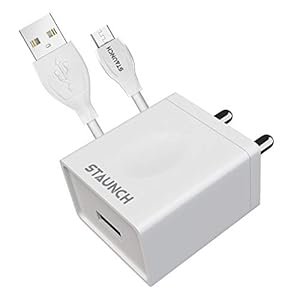Staunch Flash 2.4A Fast Charger USB Wall Adapter BIS Approved with Over-Heating Protection and Smart IC & Autocut…