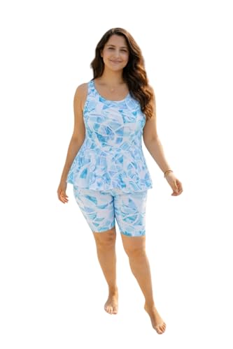 Maillot de bain sportif nylon imprimé femme pour natation et piscine Aarika