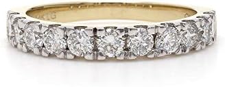 14k Yellow Gold Lab-Grown Diamond Wedding Band Ring (1 1/2 cttw, F-G Color, VS-SI Clarity)