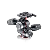 Manfrotto XPRO Precise, Reliable Manfrotto X-PRO 3-Way Tripod Head with Retractable levers, Black (MHXPRO-3W)