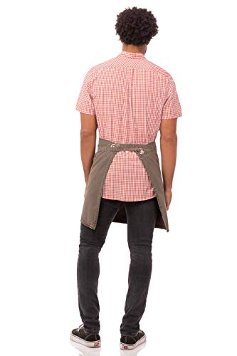 Tablier de chef antique Chef Works en finition texturée et durable - 2