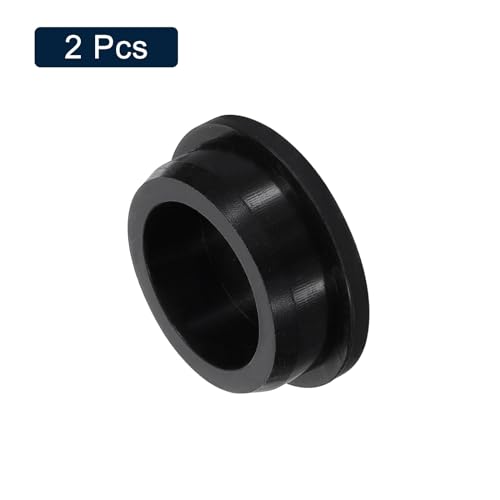 Image of uxcell 2 Pcs Black Plug Holes, Waterproof Rubber Button Plug for 40mm / 1.57 inch Hole