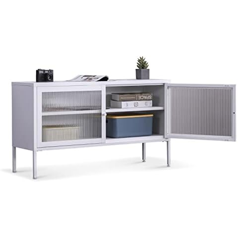 Sideboard Weiß Tokio - Lowboard Beistellschrank fürs Wohnzimmer oder Schlafzimmer als Aufbewahrungsschrank Cover