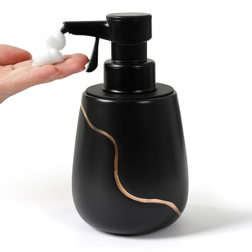 Bosilunlife ソープディスペンサー 泡 ブラック
