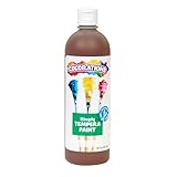 Colorations Paraben-Free Tempera Paint for Kids - Brown, 16 Ounce Bottle, Non-Toxic and Made in The USA
